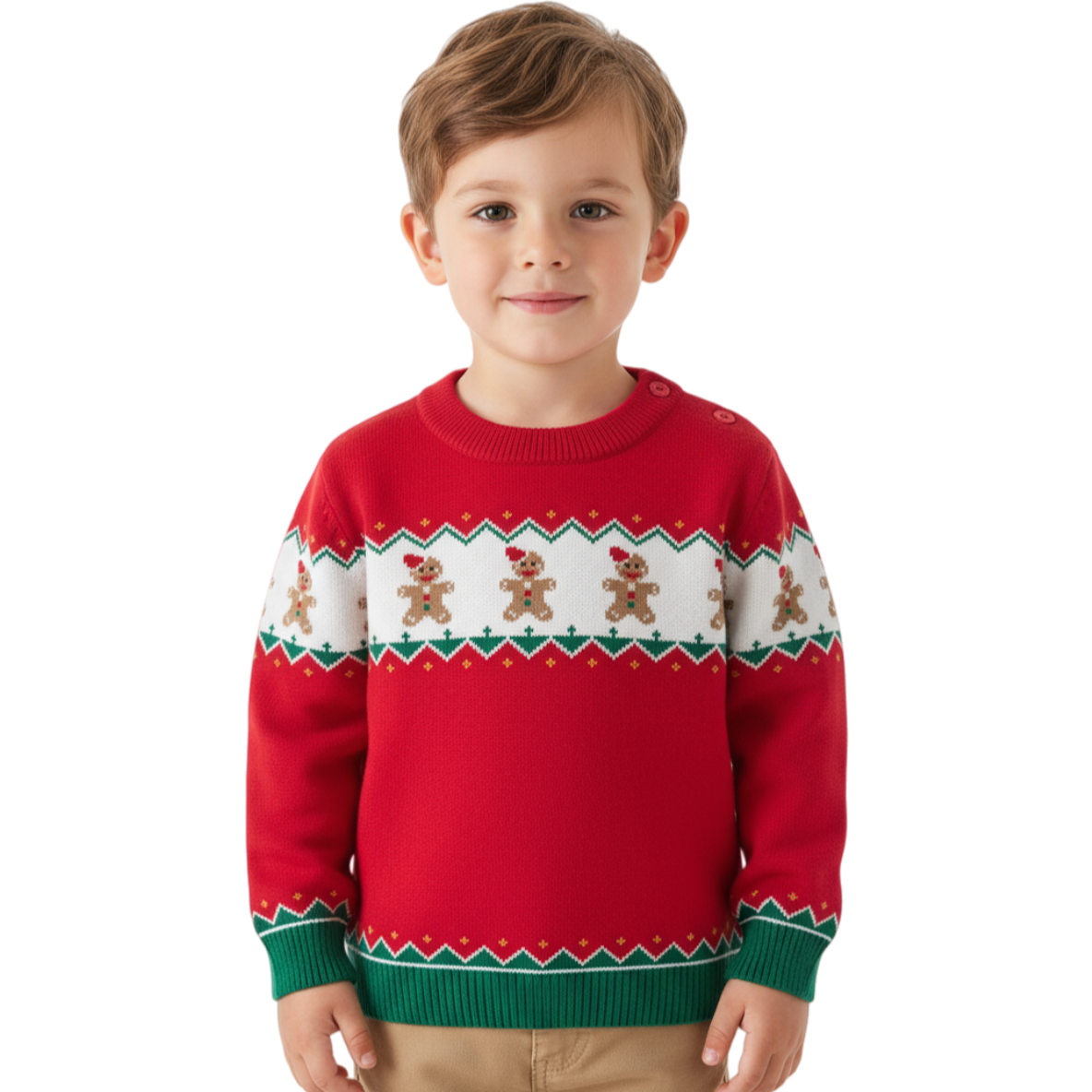Gingerbread man Cotton Sweater
